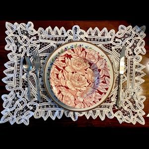 Myott Son & Co. England Pink Bermuda  Rose Bowl set of 6 HTF